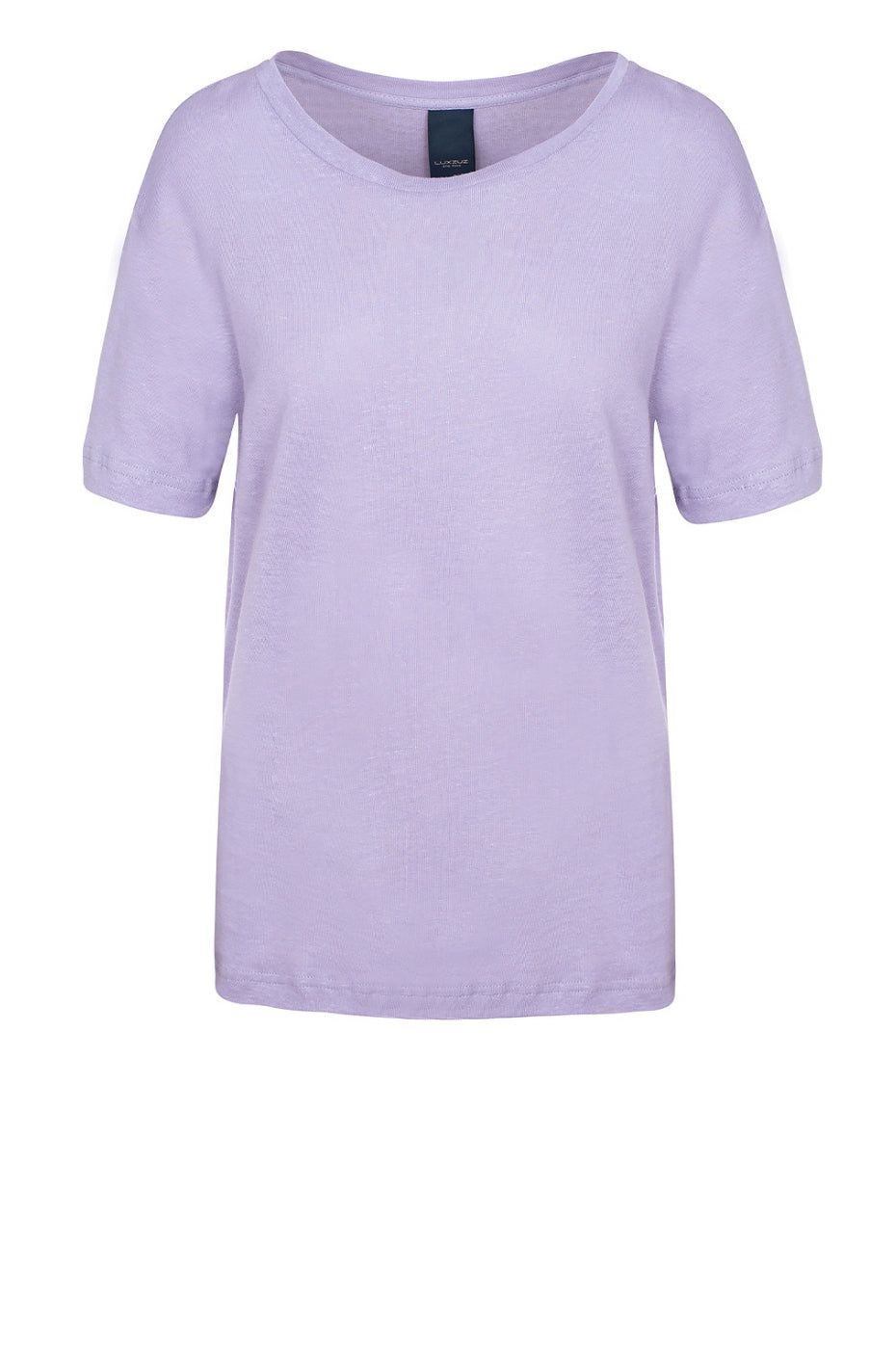LUXZUZ // ONE TWO Essenti Linen T-Shirt T-Shirt 421 Lavender