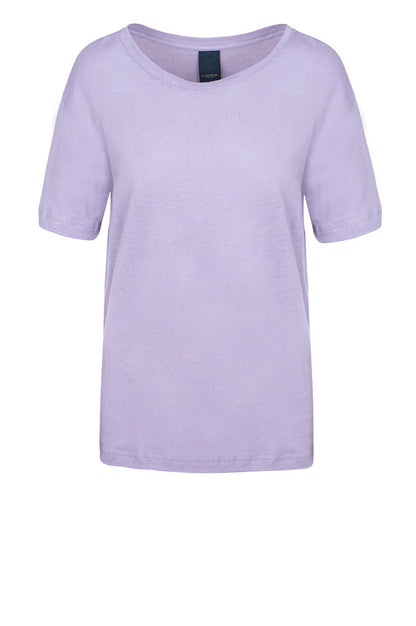 LUXZUZ // ONE TWO Essenti Linen T-Shirt T-Shirt 421 Lavender
