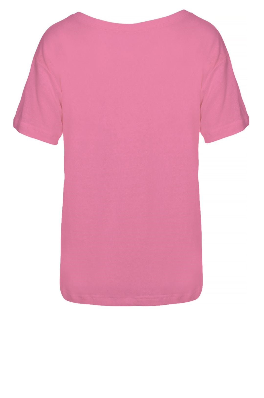 LUXZUZ // ONE TWO Essenti Linen T-Shirt T-Shirt 380 Sachet Pink