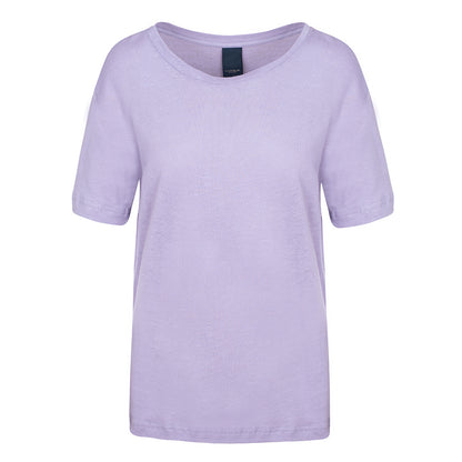 LUXZUZ // ONE TWO Essenti Linen T-Shirt T-Shirt 421 Lavender