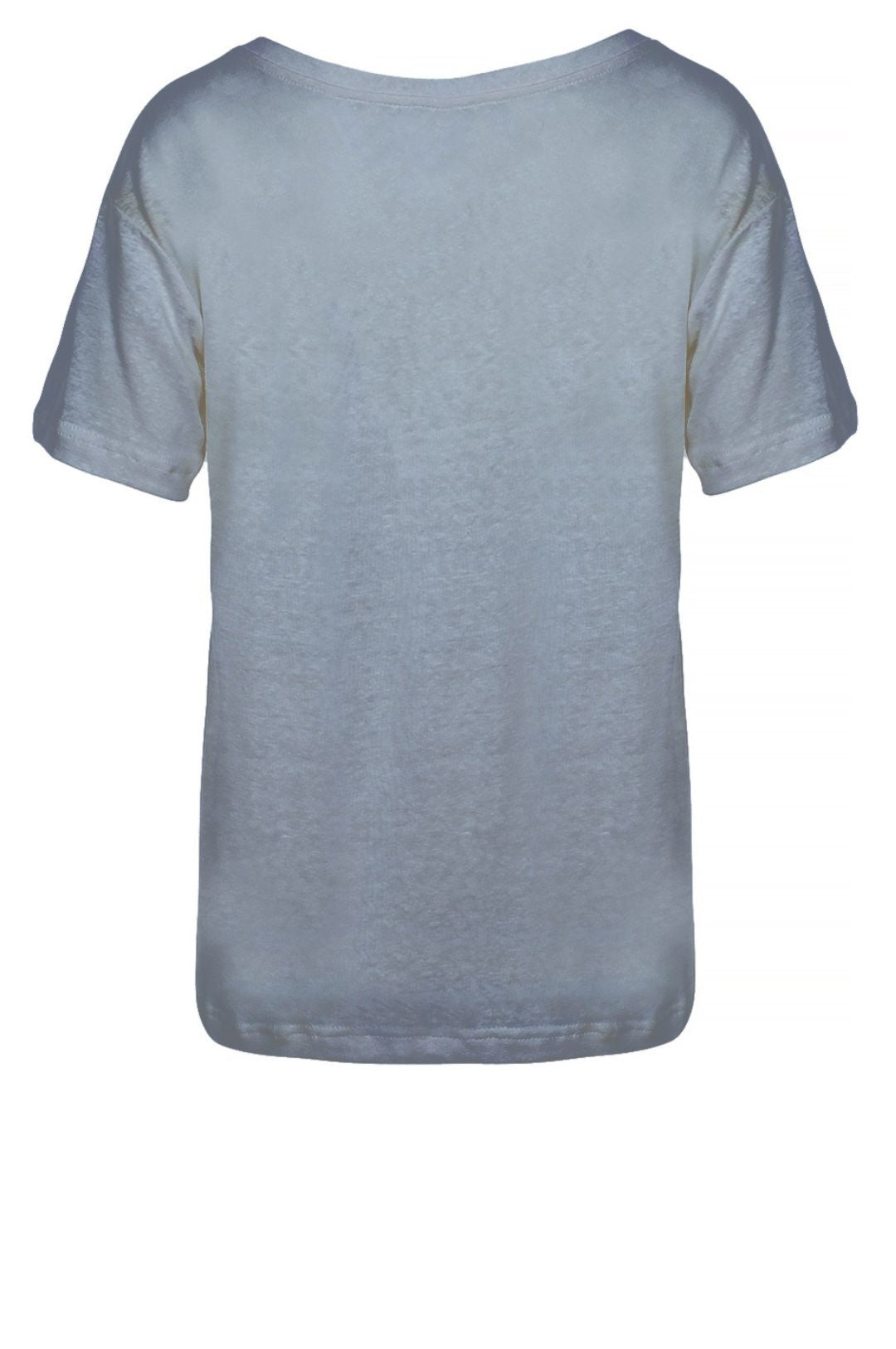 LUXZUZ // ONE TWO Essenti Linen T-Shirt T-Shirt 503 Blue Fog