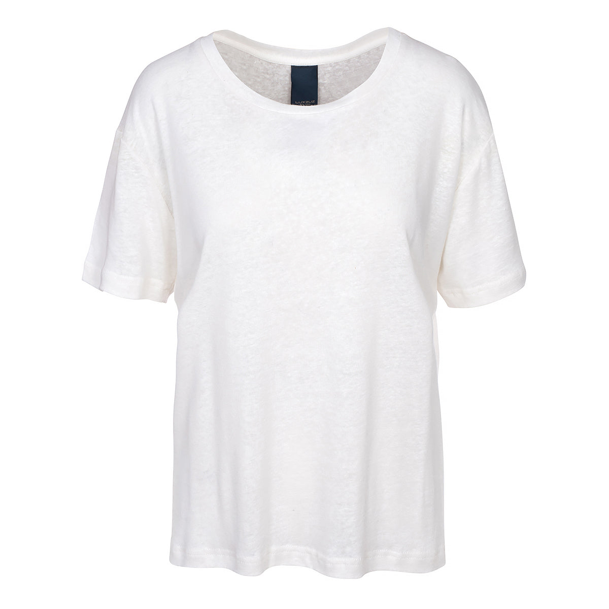 LUXZUZ // ONE TWO Essenti Linen T-Shirt T-Shirt 737 Cream