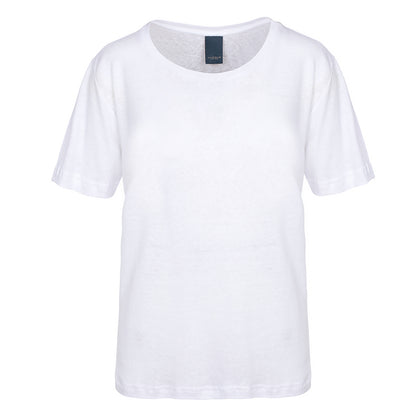 LUXZUZ // ONE TWO Essenti Linen T-Shirt T-Shirt 901 White