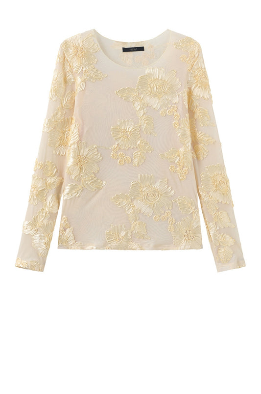 LUXZUZ // ONE TWO Florana T-Shirt T-Shirt 129 Pastel Yellow