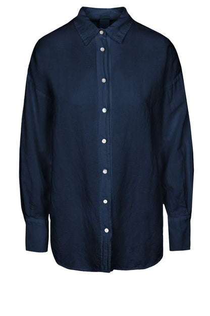 LUXZUZ // ONE TWO Gertantu Shirt Shirt 575 Navy Blue