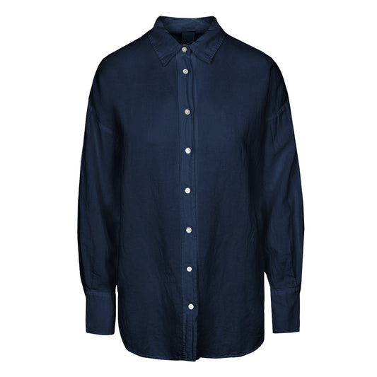 LUXZUZ // ONE TWO Gertantu Shirt Shirt 575 Navy Blue