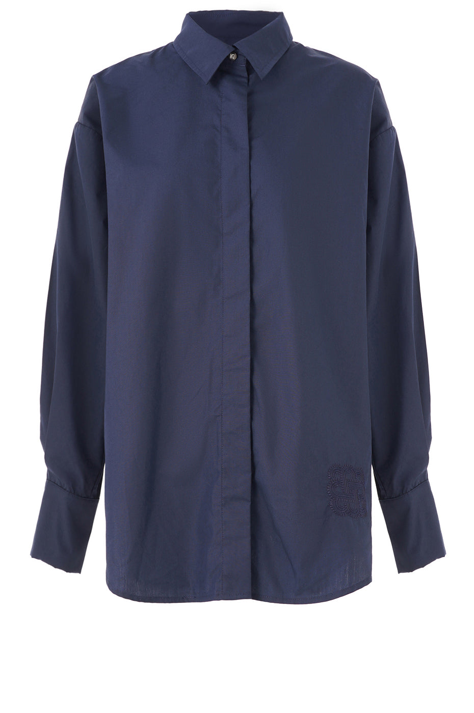 LUXZUZ // ONE TWO Gertanturo Shirt Shirt 577 Night Blue