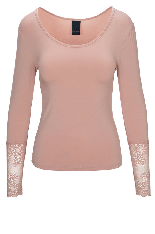 LUXZUZ // ONE TWO Gitte Bamboo T-Shirt 302 Rose Smoke