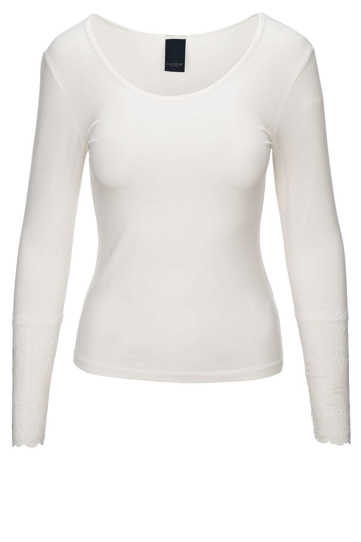 LUXZUZ // ONE TWO Gitte Bamboo T-Shirt 737 Cream