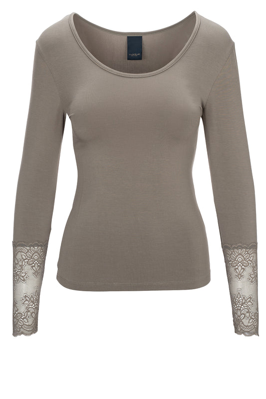 LUXZUZ // ONE TWO Gitte Bamboo T-Shirt 815 Moon Mist