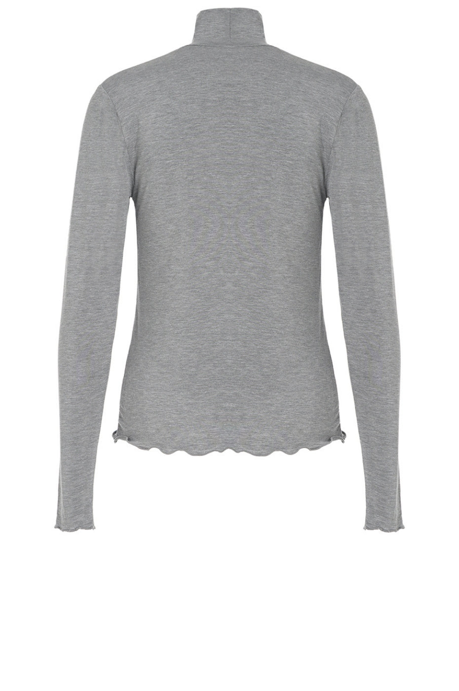 LUXZUZ // ONE TWO Jachio Bamboo Rollneck T-Shirt 821 Grey Marl