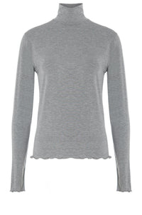 Jachio Bamboo Rollneck - Grey Marl
