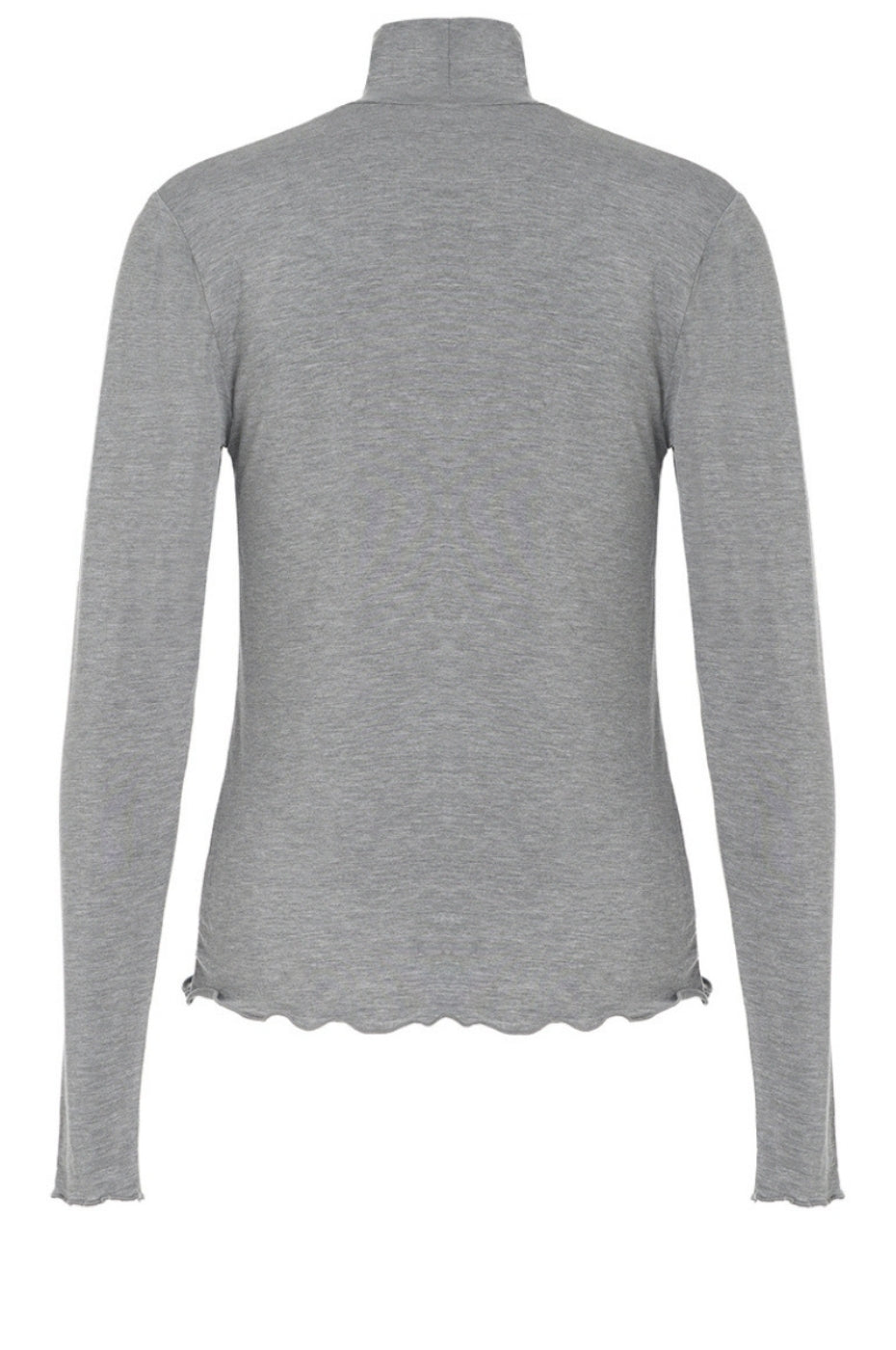 LUXZUZ // ONE TWO Jachio Bamboo Rollneck T-Shirt 821 Grey Marl