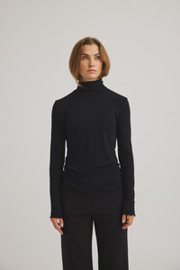 Jachio Bamboo Rollneck - Black