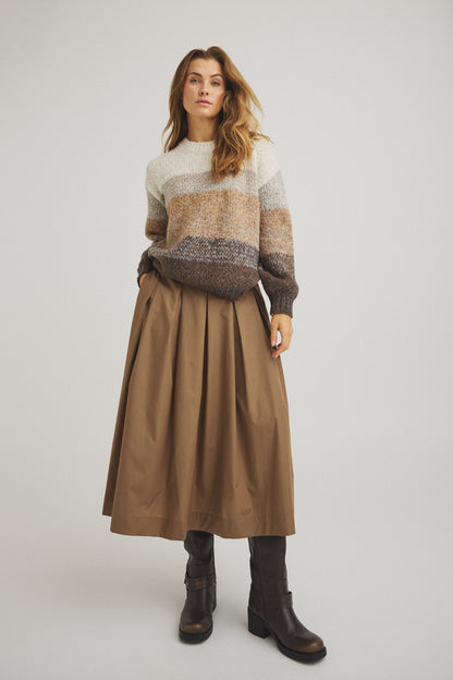 LUXZUZ // ONE TWO Jansine Skirt Skirt 782 Otter