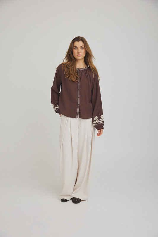 LUXZUZ // ONE TWO Jaqueline pant Pant 708 White Sand