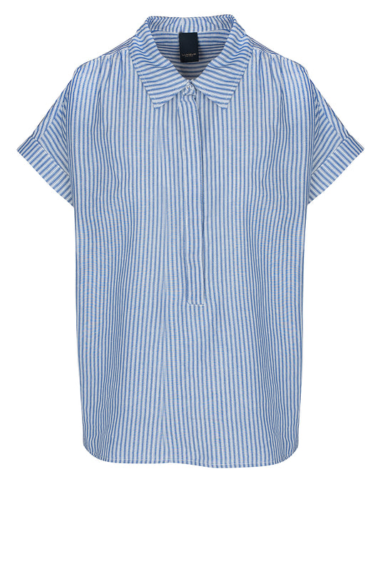 LUXZUZ // ONE TWO Jardine Blouse Blouse 523 Baja Blue
