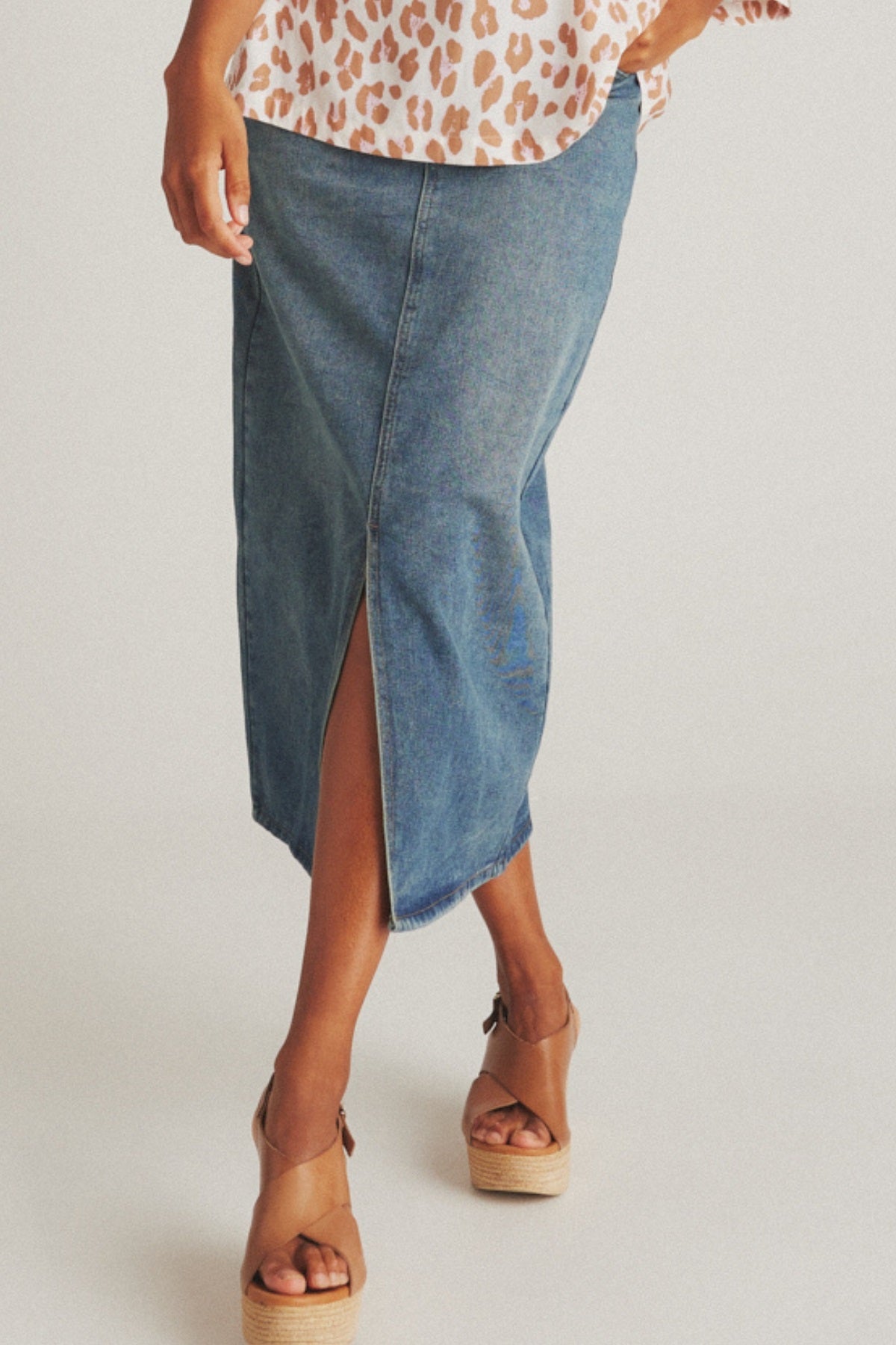 LUXZUZ // ONE TWO Jeansana Skirt Skirt 532 Used Denim