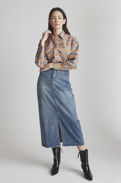 LUXZUZ // ONE TWO Jeansana Skirt Skirt 532 Used Denim