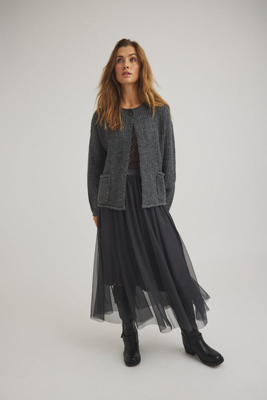 LUXZUZ // ONE TWO Jeantos Knit Knit 833 Asphalt