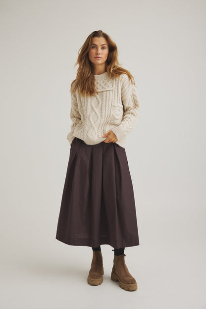 LUXZUZ // ONE TWO Jelona Knit Knit 740 Buttercream