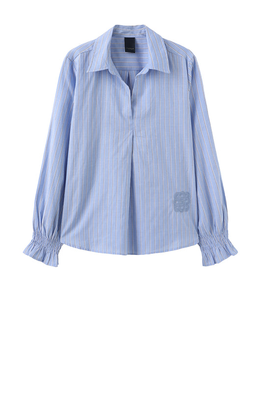 LUXZUZ // ONE TWO Joa Blouse Blouse 511 Brunnera Blue