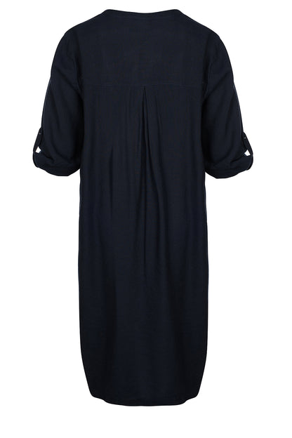 LUXZUZ // ONE TWO Josia Dress Dress 575 Navy Blue