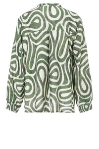 Jozi Blouse - Bronze Green