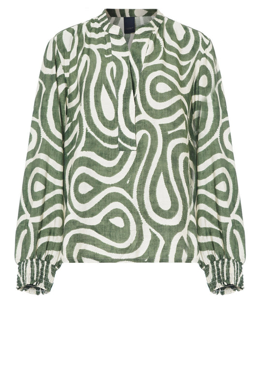 LUXZUZ // ONE TWO Jozi Blouse Blouse 631 Bronze Green