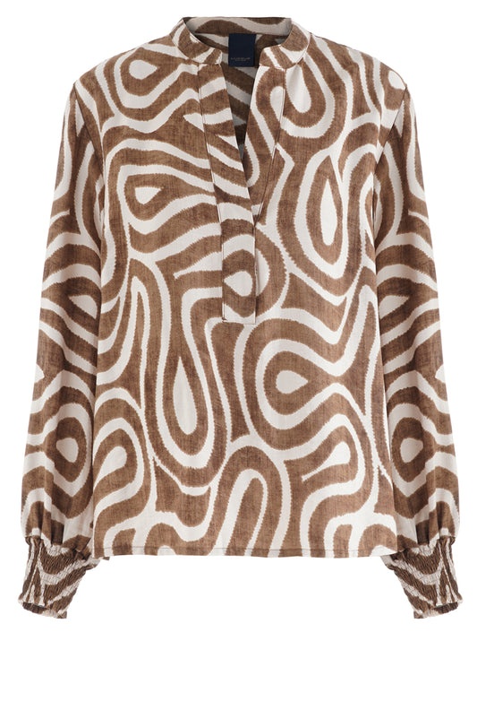 LUXZUZ // ONE TWO Jozi Blouse Blouse 719 Sepia