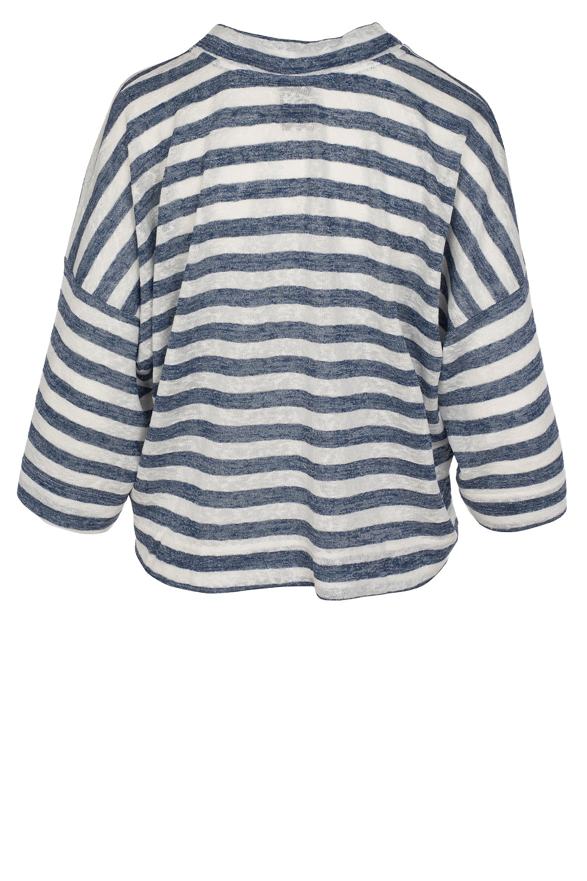 LUXZUZ // ONE TWO Julia Stripe Campaign T-Shirt 551 Porcelain blue