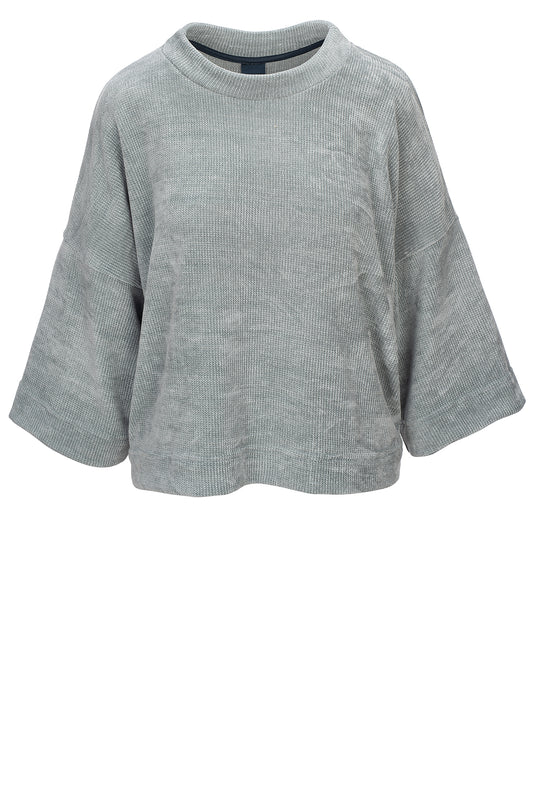 LUXZUZ // ONE TWO Julie Sweat T-Shirt 830 Lead grey