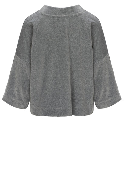 LUXZUZ // ONE TWO Julie Sweat T-Shirt 821 Grey Marl