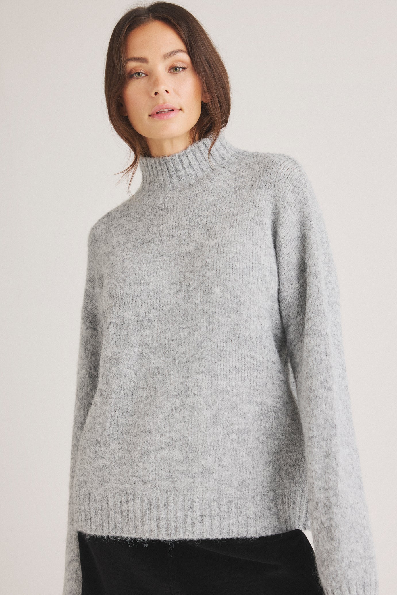 LUXZUZ // ONE TWO Kaia Knit Knit 814 Grey melange