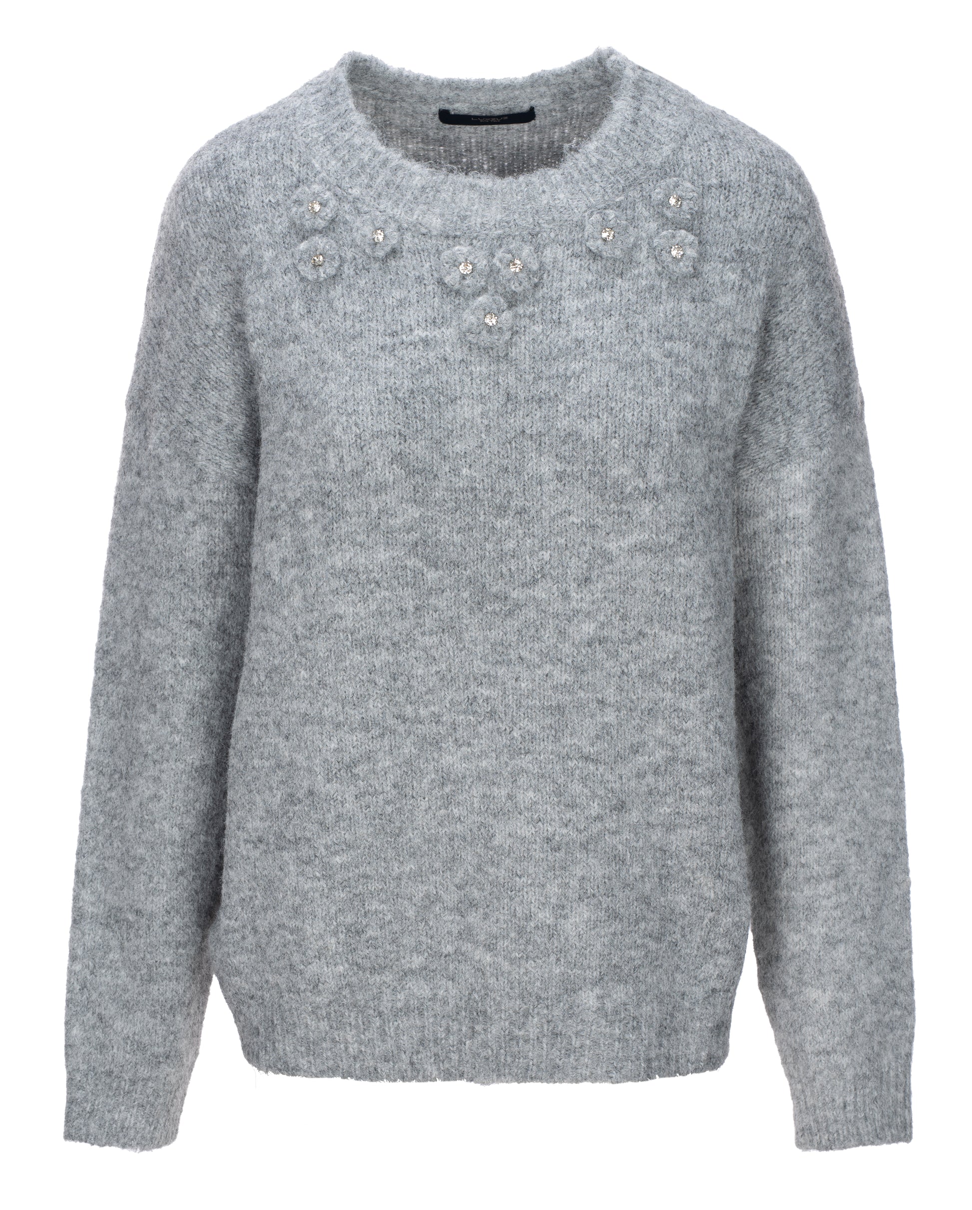 LUXZUZ // ONE TWO Kanja Knit Knit 814 Grey melange