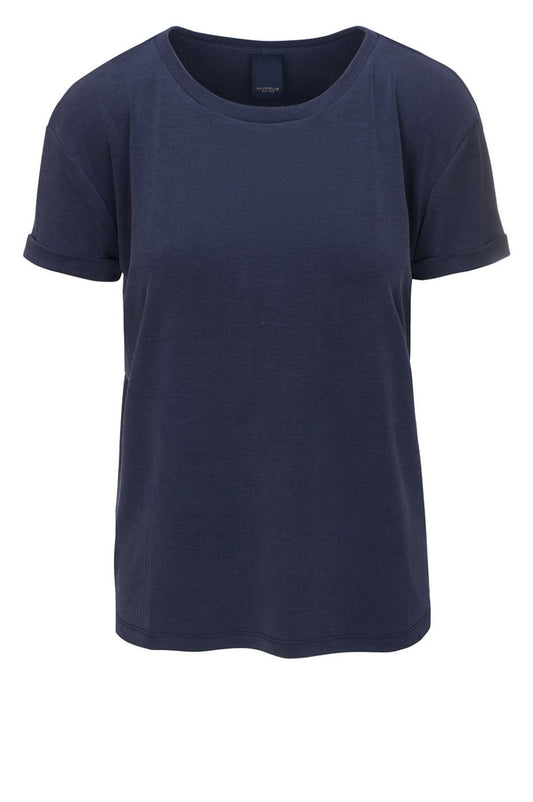 LUXZUZ // ONE TWO Karin T-Shirt 575 Navy Blue