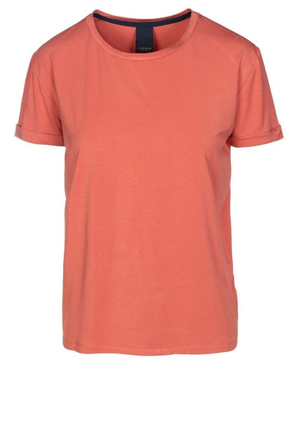 LUXZUZ // ONE TWO Karin Bamboo T-Shirt 216 Apricot Brandy