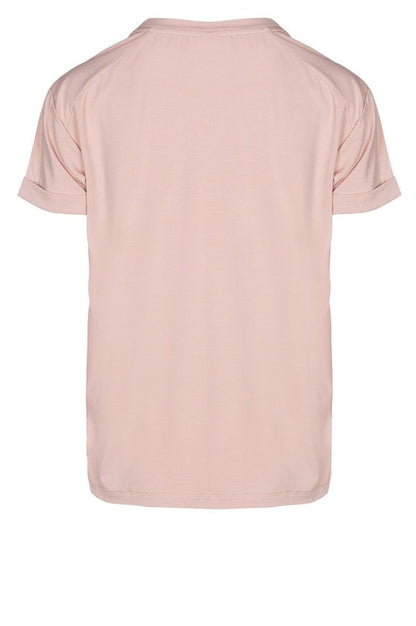 LUXZUZ // ONE TWO Karin Bamboo T-Shirt 302 Rose Smoke