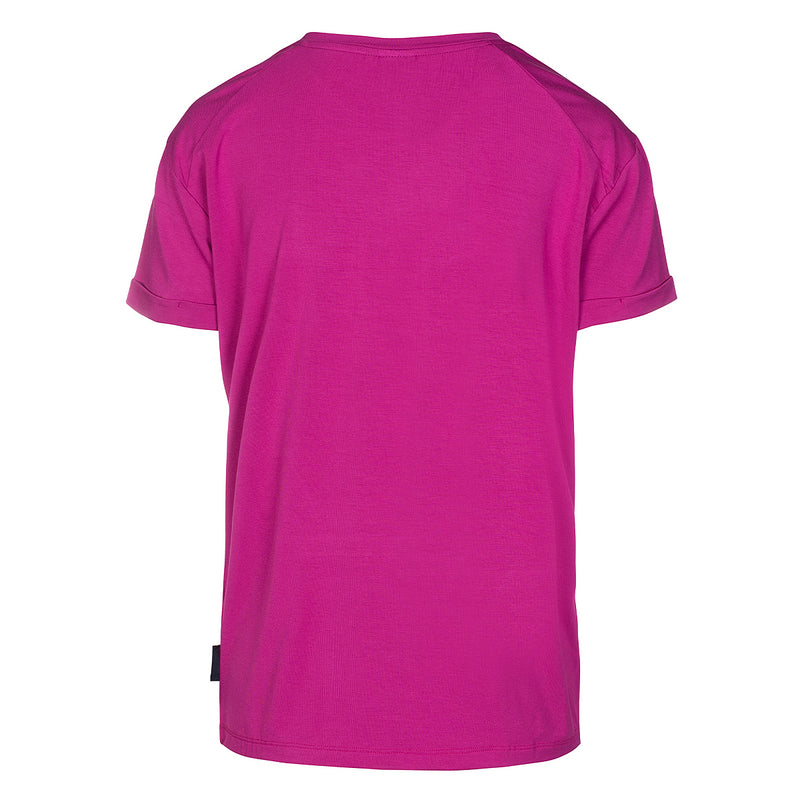 LUXZUZ // ONE TWO Karin Bamboo T-Shirt 359 Fuxia Red