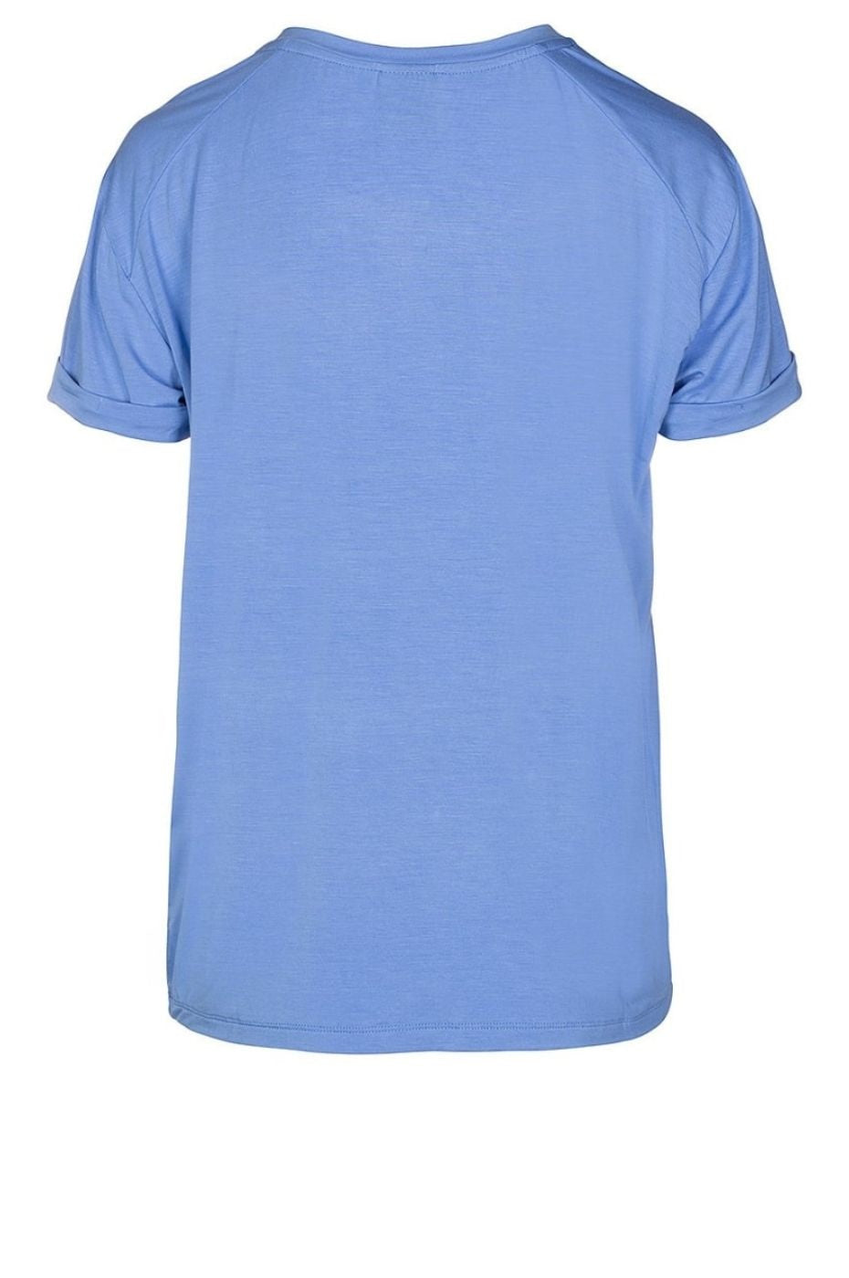 LUXZUZ // ONE TWO Karin Bamboo T-Shirt 514 Cashmere Blue