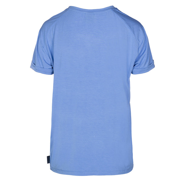 LUXZUZ // ONE TWO Karin Bamboo T-Shirt 514 Cashmere Blue
