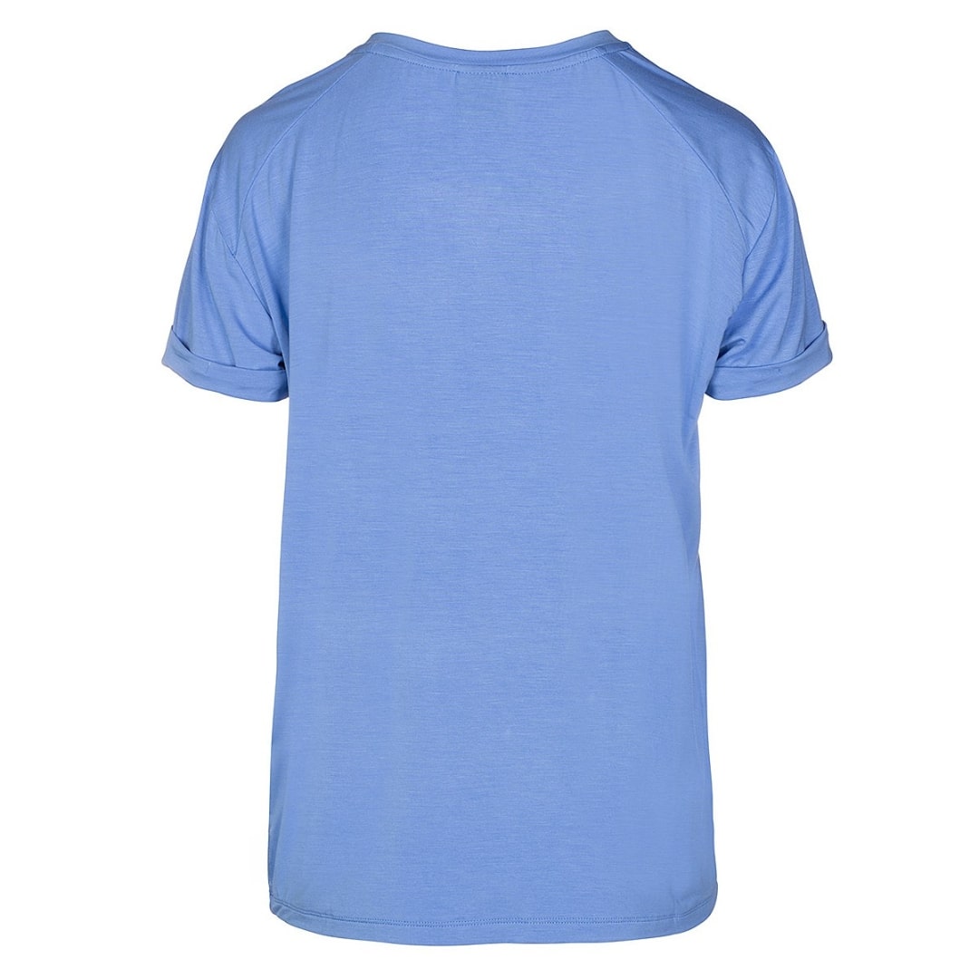 LUXZUZ // ONE TWO Karin Bamboo T-Shirt 514 Cashmere Blue