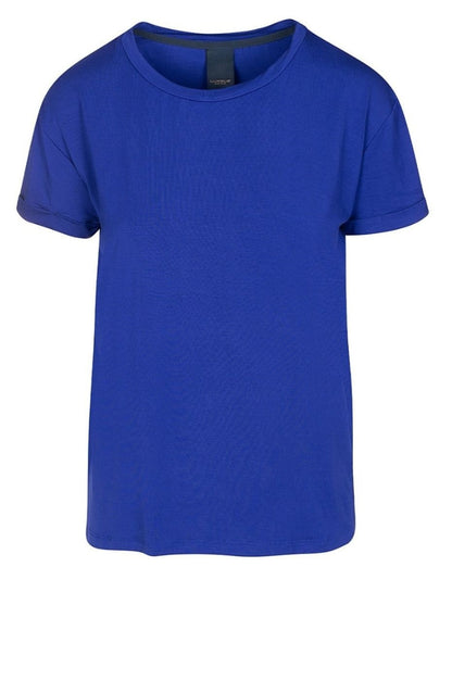 LUXZUZ // ONE TWO Karin Bamboo T-Shirt 570 Clematis Blue