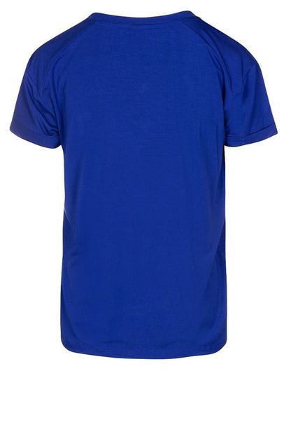 LUXZUZ // ONE TWO Karin Bamboo T-Shirt 570 Clematis Blue