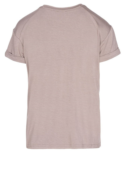 LUXZUZ // ONE TWO Karin Bamboo T-Shirt 765 Drift Wood