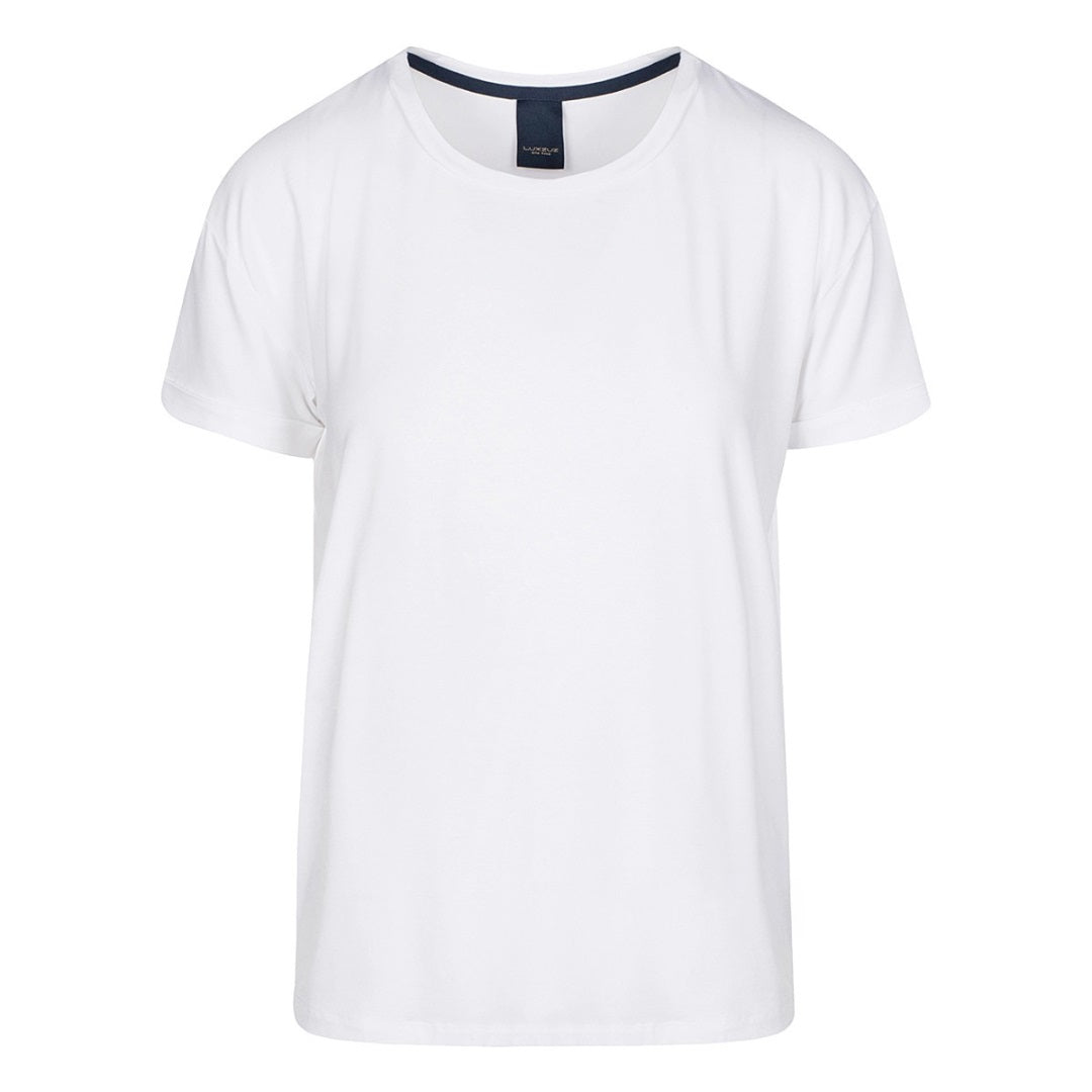 LUXZUZ // ONE TWO Karin Bamboo T-Shirt 901 White