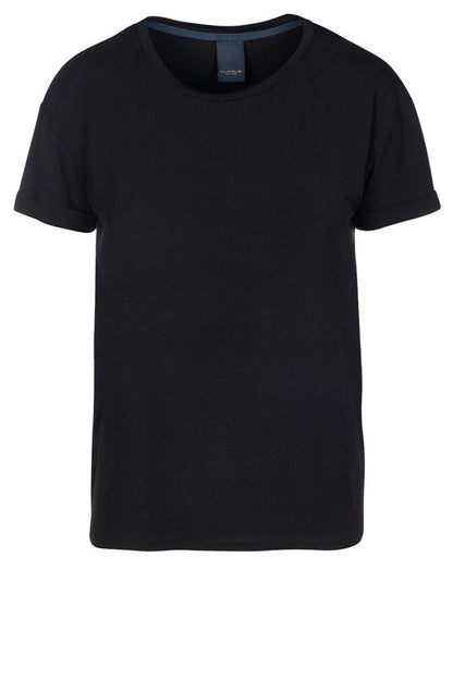 LUXZUZ // ONE TWO Karin Bamboo T-Shirt 999 Black