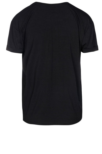 LUXZUZ // ONE TWO Karin Bamboo T-Shirt 999 Black