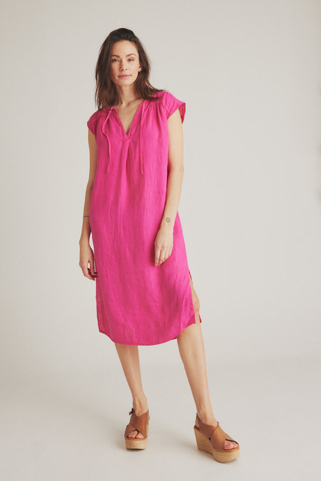 LUXZUZ // ONE TWO Karla Dress Dress 388 Cabaret Pink