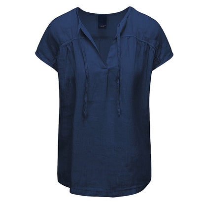 LUXZUZ // ONE TWO Karlina Top Top 575 Navy Blue